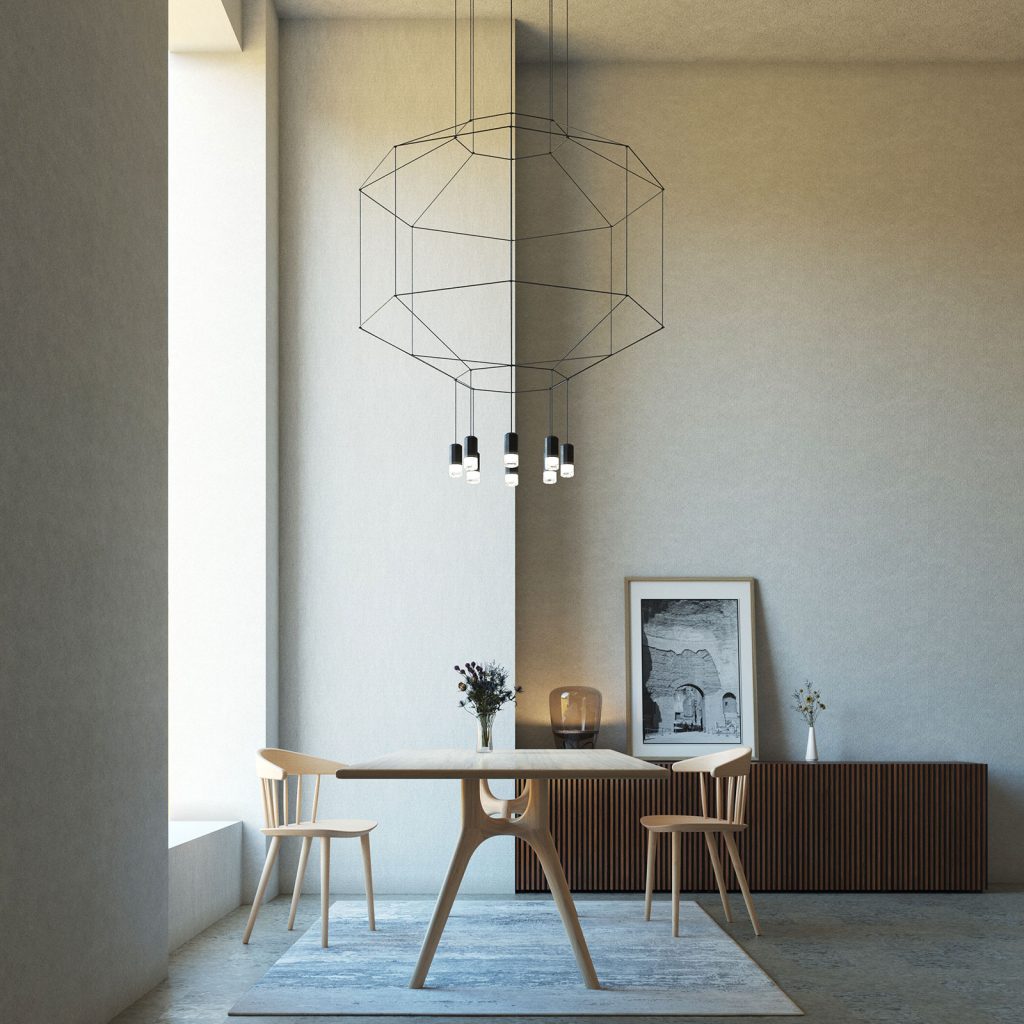 3D impressie, 3D visualisatie, 3D impressie, minimalist interior