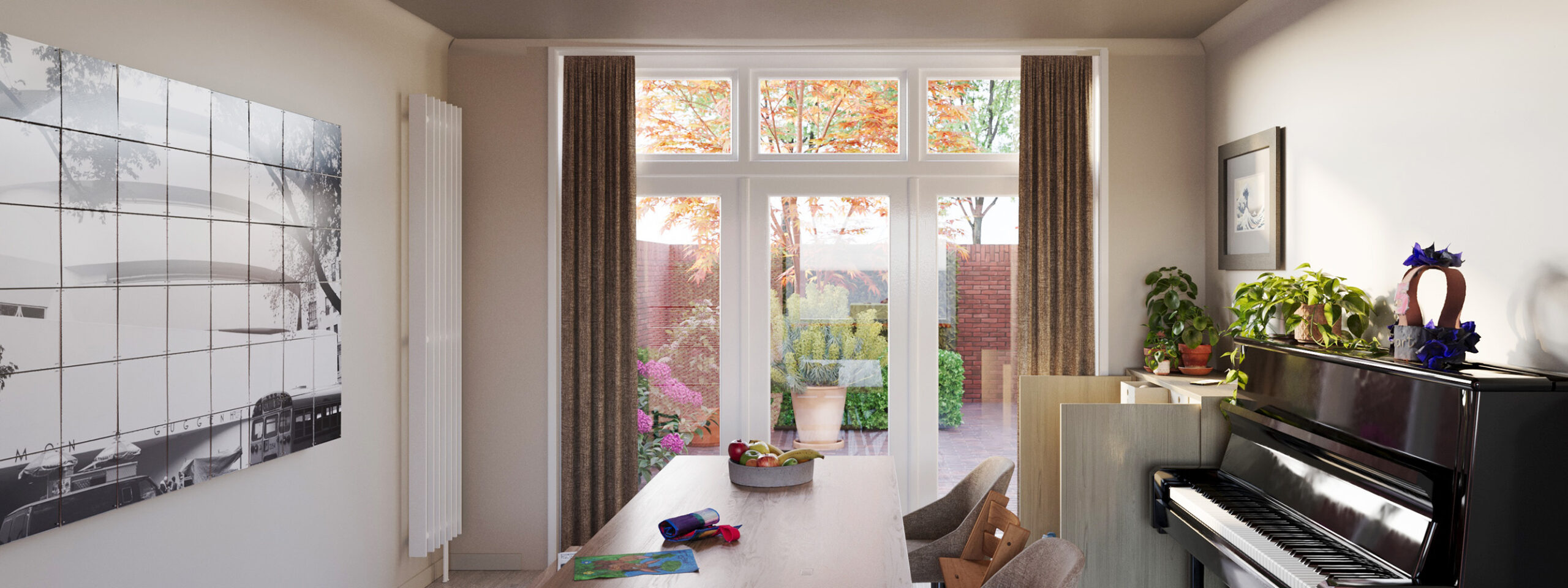 3D visualistie interieur, maatwerk kast, 3D impressie, architectuur, interieur, nieuwbouw