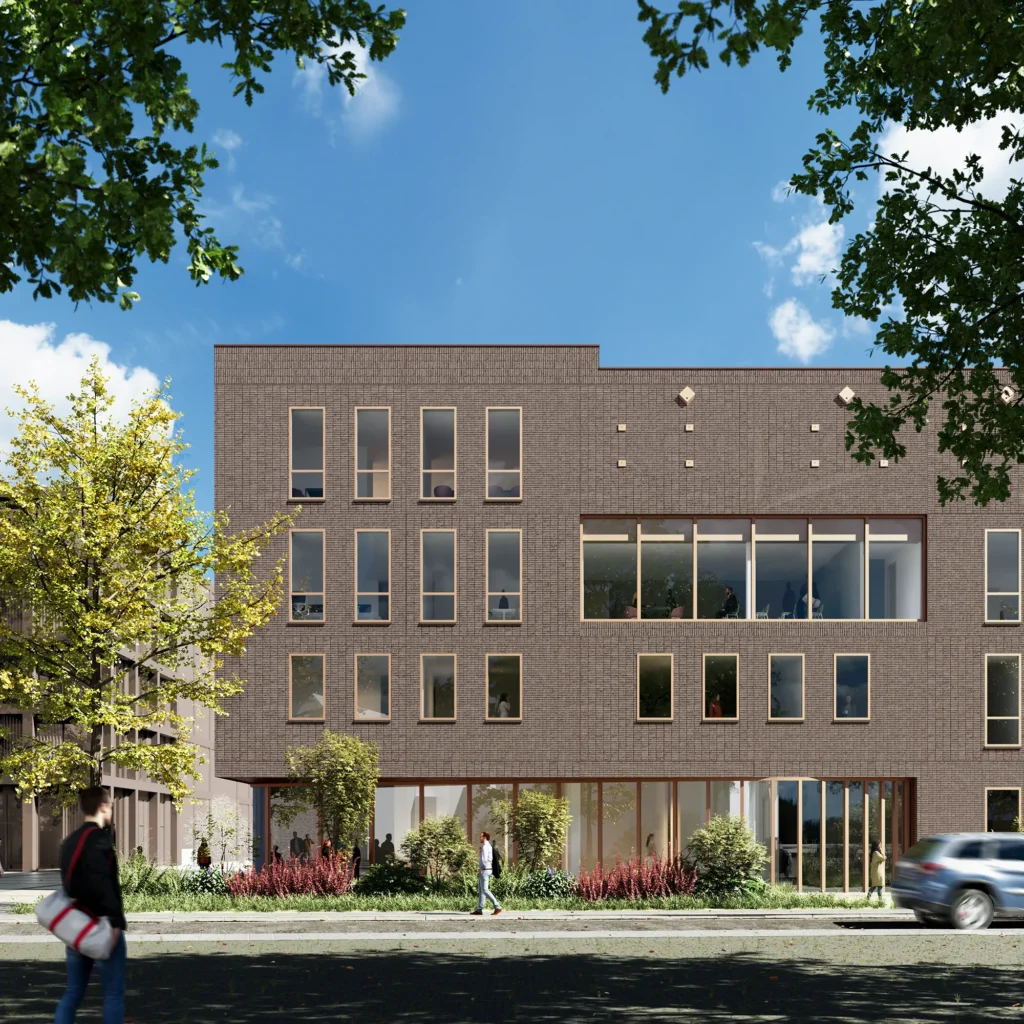 3d visualisatie van de nieuwbouw van het politiebureau in Helmond